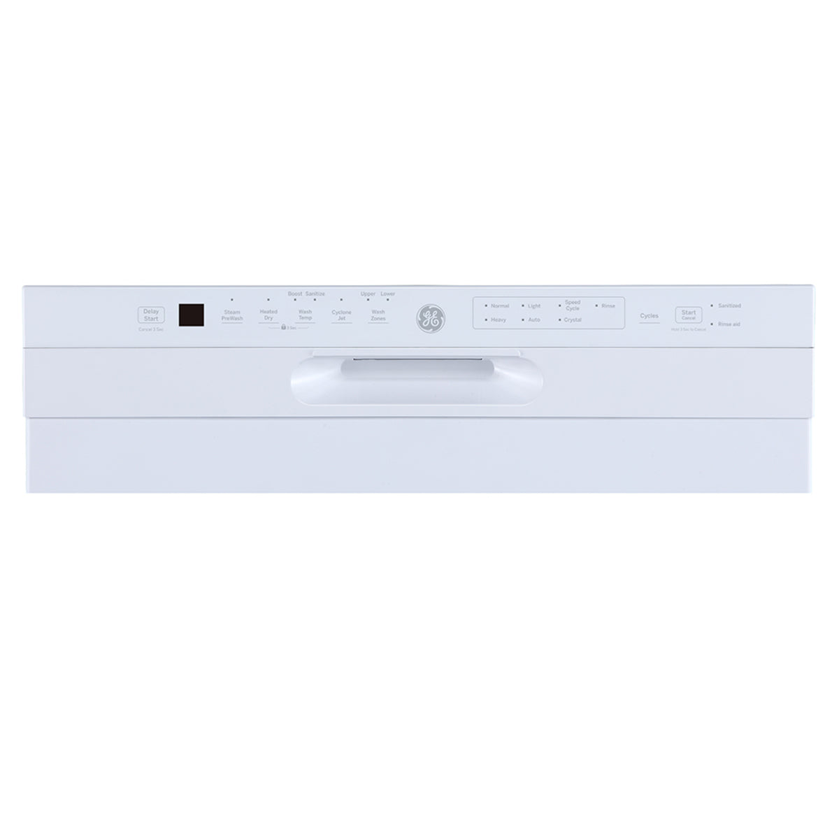 GE 24-Inch Built-In Dishwasher with Front Controls & Stainless Steel Tall Tub – White