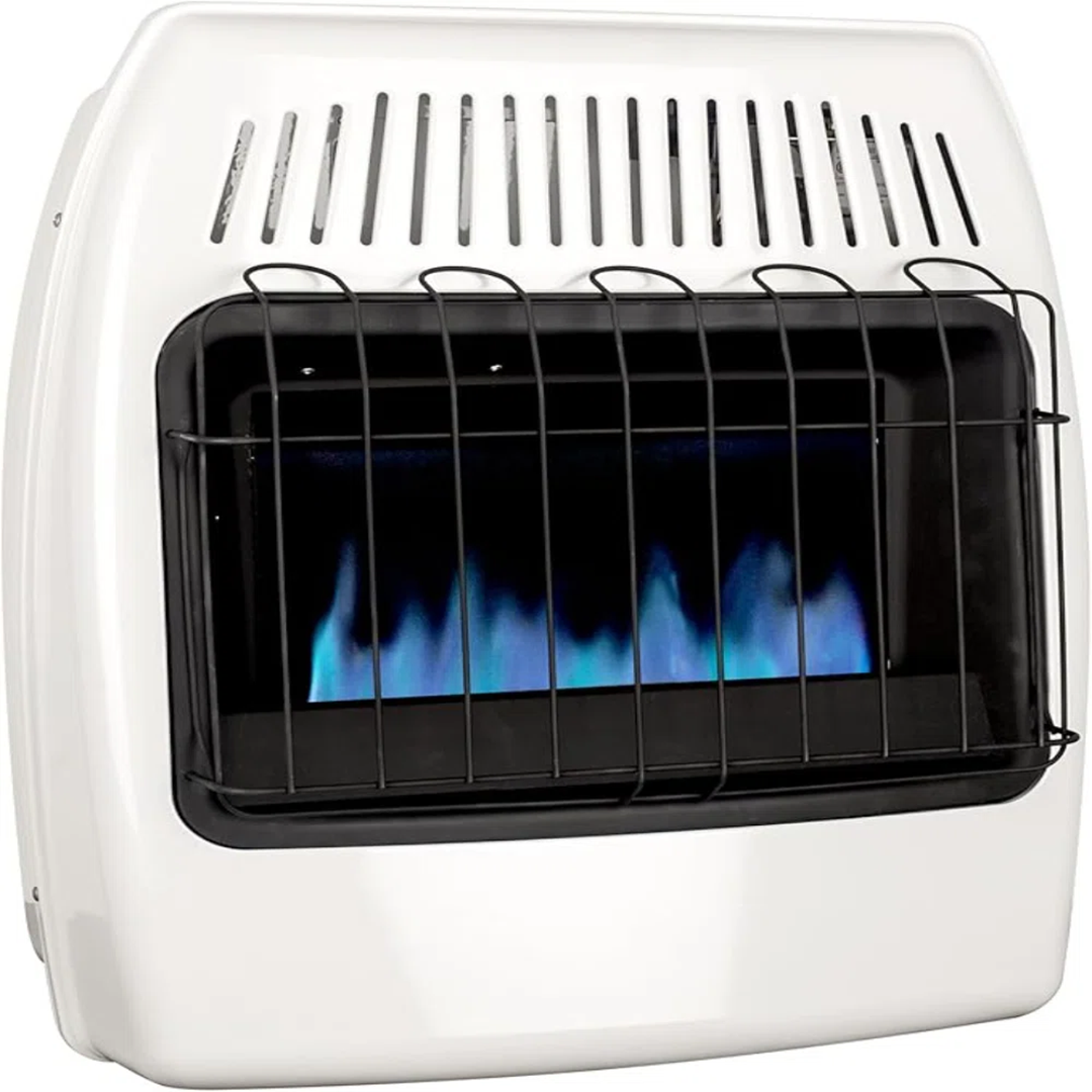 Dyna-Glo 20,000 BTU Natural Gas Blue Flame Vent-Free Wall Heater – White