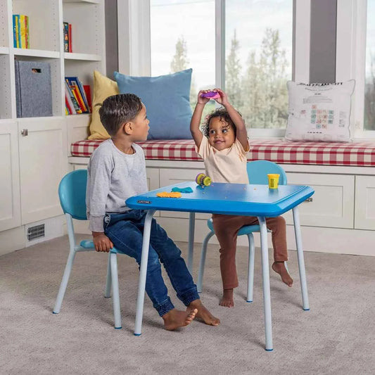Lifetime Essential Children’s Square Table & 2 Chair Set – Durable Kids’ Furniture
