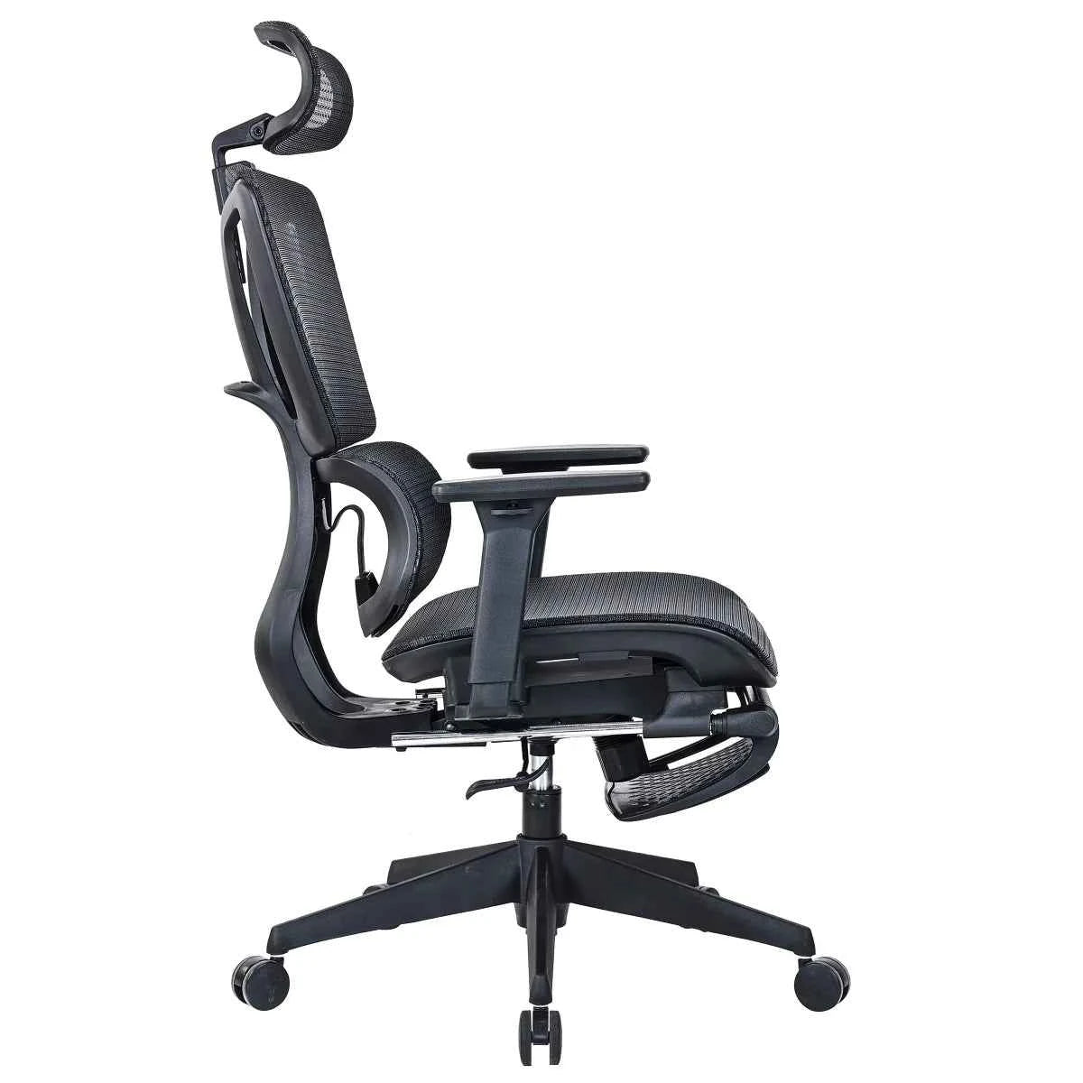 Motionwise High-Back Mesh Chair with Footrest – Ergonomic Office Comfort