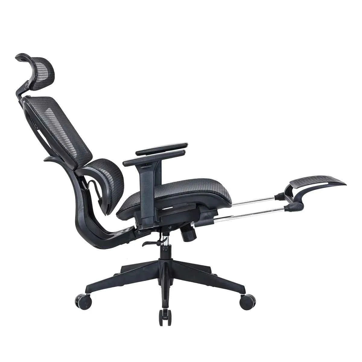 Motionwise High-Back Mesh Chair with Footrest – Ergonomic Office Comfort