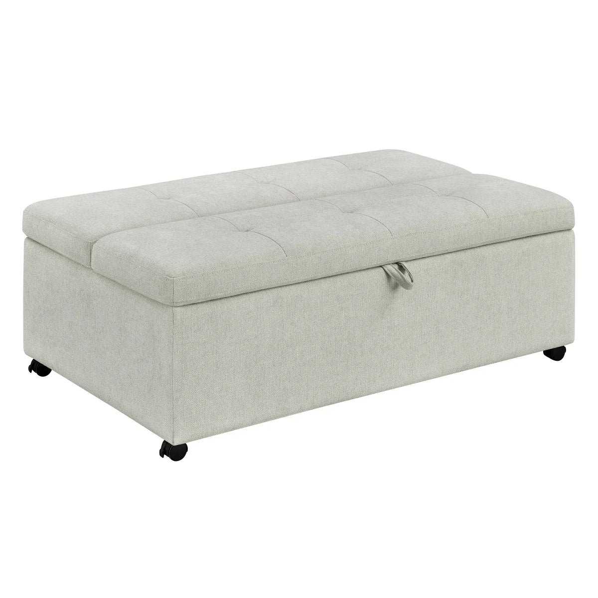 Folding Fabric Sleeper Ottoman – Space-Saving Seat, Storage & Guest Bed