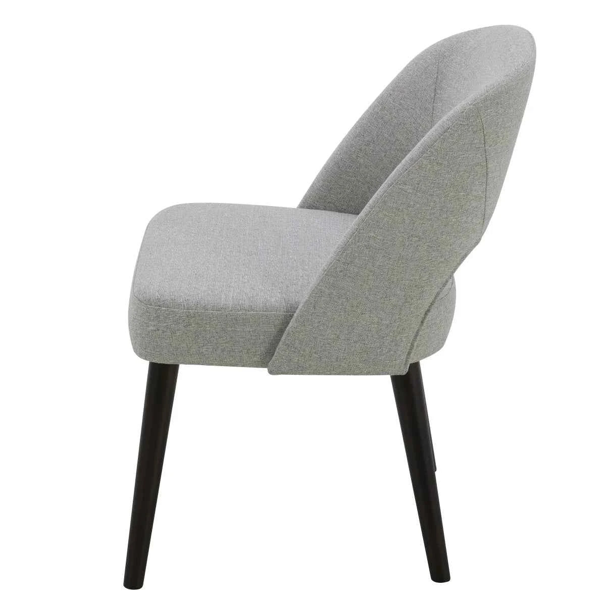 Gilman Creek Kobe Fabric Dining Chair Gery, 2-Pack – Modern Upholstered Dining Seating