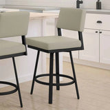 Amisco Avery Counter Stool – Modern Upholstered Swivel Bar Stool