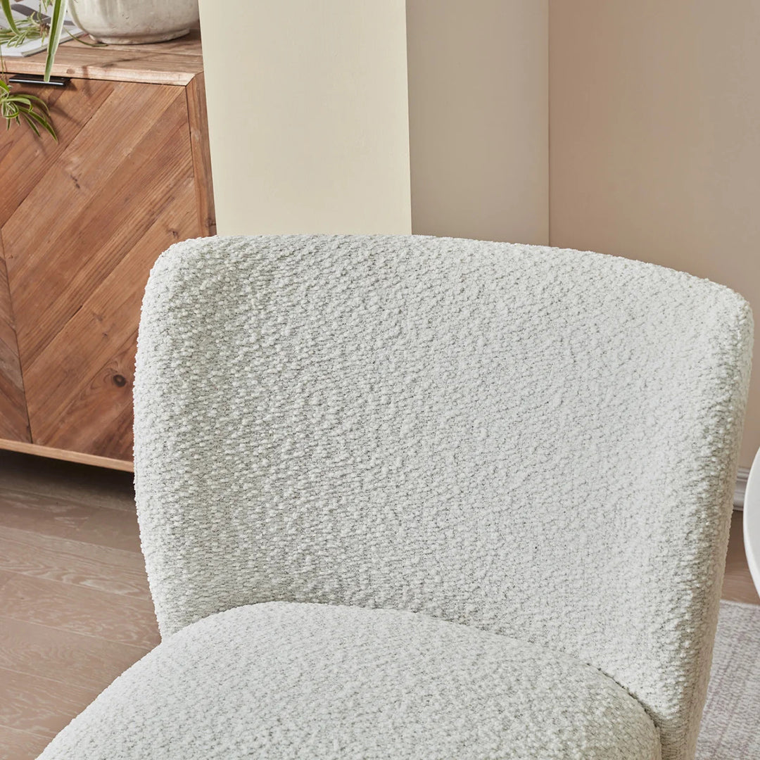 Woodstock, Ontario, appliances, furniture, home decor Blair Fabric Armless Dining Chair with Casters – Modern Upholstered Rolling Chair for Dining, Office, or Accent Seating