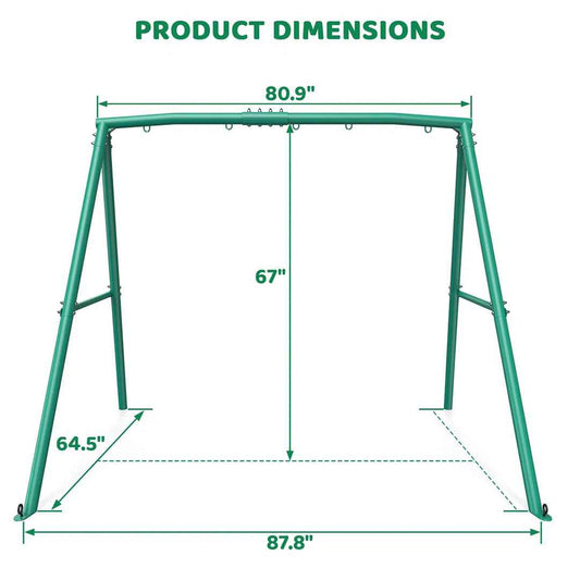 440lbs Extra Large Metal Swing Frame – Heavy Duty A-Frame with 5 Hanging Hooks