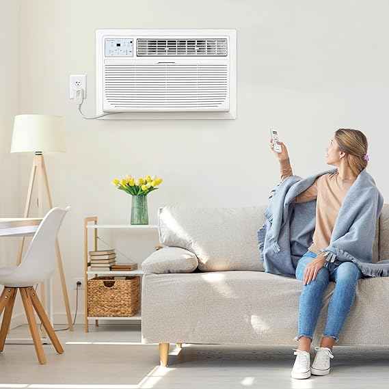 Keystone 14,000 BTU 230V Through-the-Wall Air Conditioner with 10,600 BTU Supplemental Heat – Year-Round Comfort