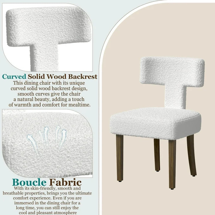 2-Pack Domica Fabric Dining Chairs Modern Comfort & Style