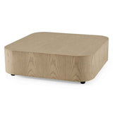Alinblot Teller Modern Square Low Coffee Table – Minimalist Contemporary Living Room Centerpiece