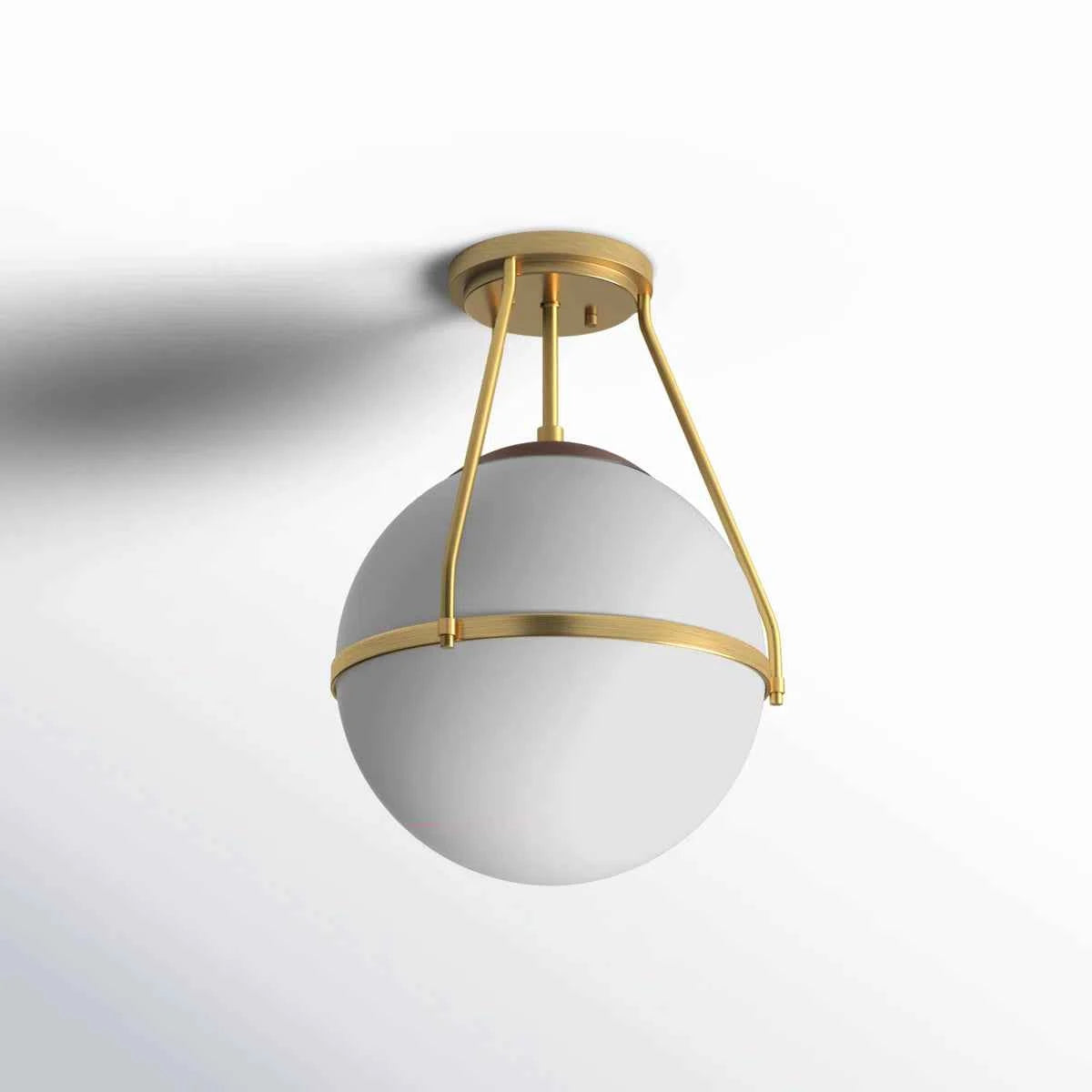Amirah 1-Light 13" Semi Flush Mount – Elegant Ceiling Lighting