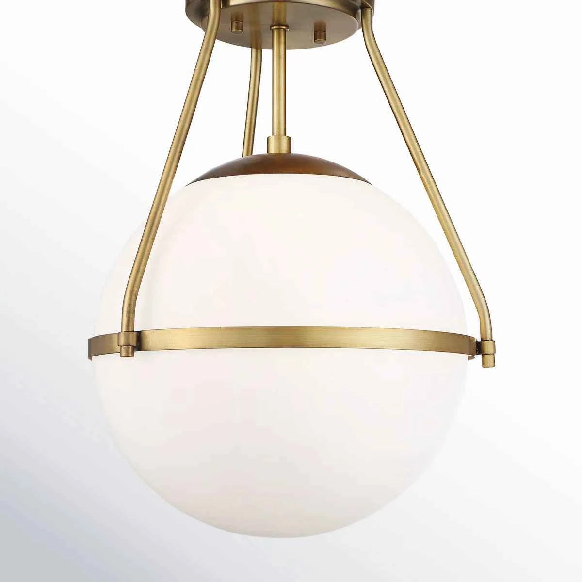 Amirah 1-Light 13" Semi Flush Mount – Elegant Ceiling Lighting