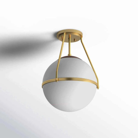 Amirah 1-Light 13" Semi Flush Mount – Elegant Ceiling Lighting