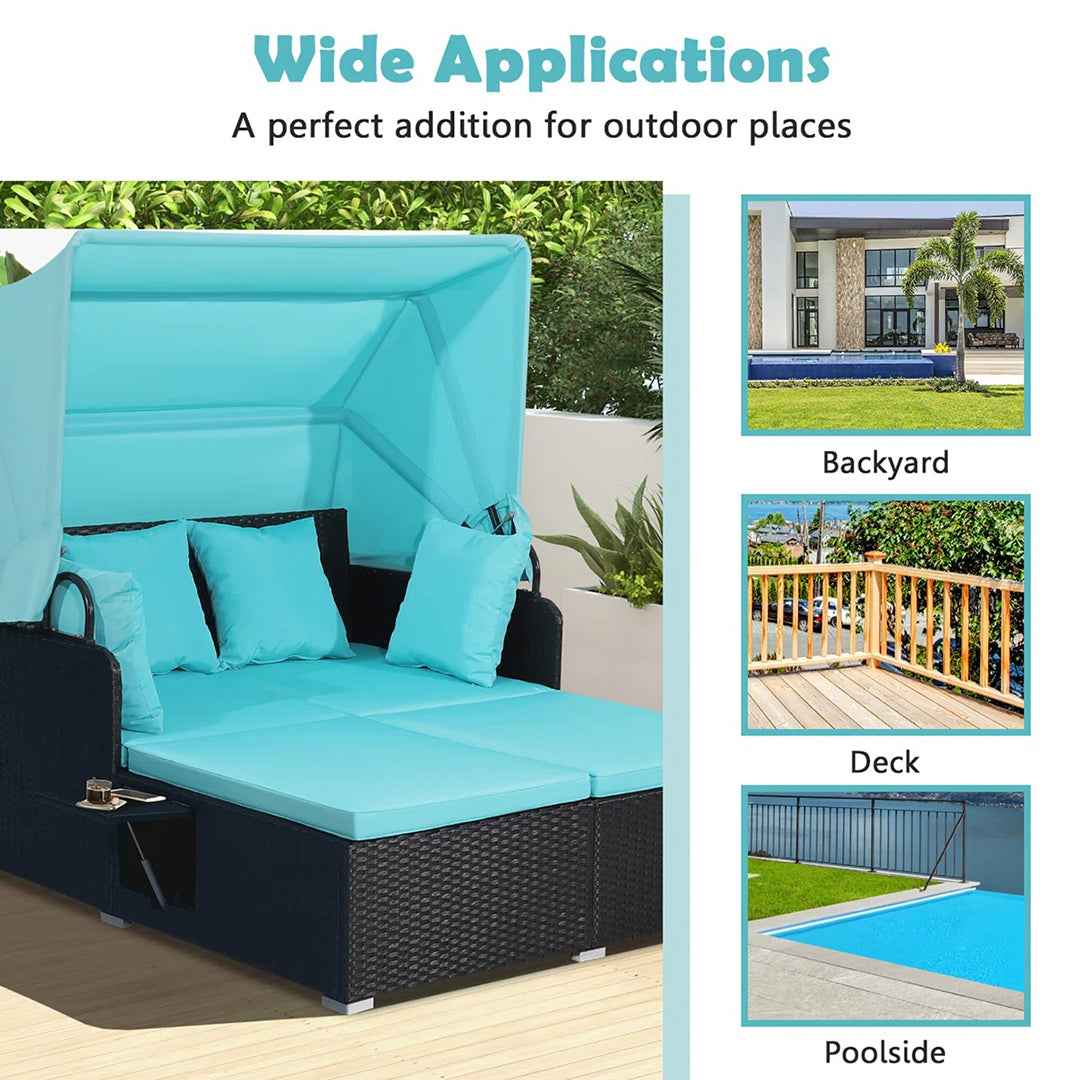 Avdyl 65" Outdoor Patio Daybed with Cushions – Spacious & Stylish Outdoor Lounger