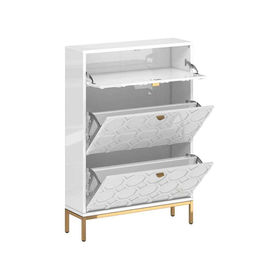 Bailes 16-Pair Shoe Storage Cabinet – Compact & Organized Shoe Organize