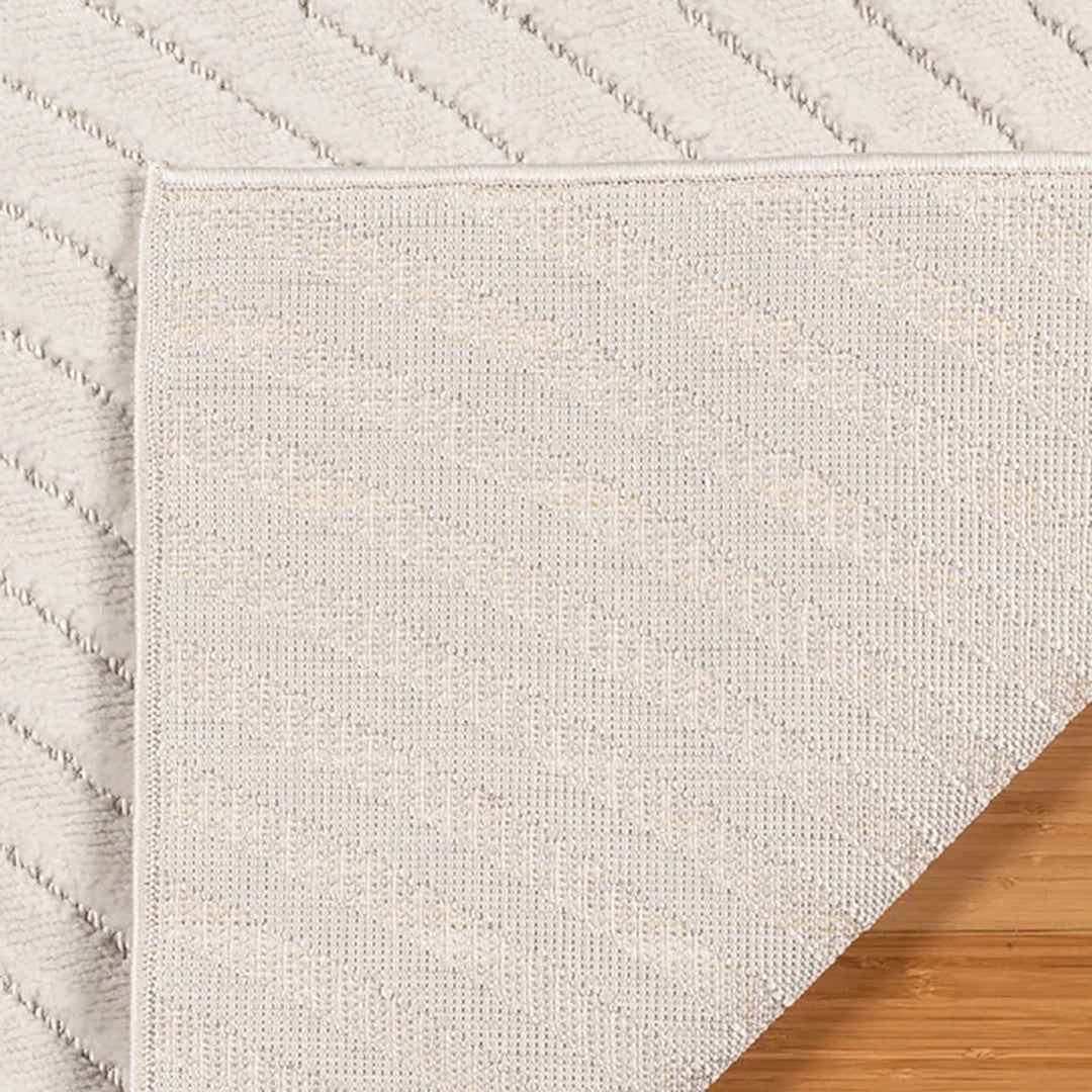 CAMDEN Mitsuri CRM 5'3X7' Area Rug – Contemporary Cream Modern Floor Rug for Living Room & Bedroom