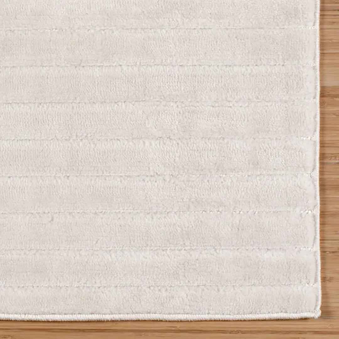 CAMDEN Sai Ivory 6'6X9' Area Rug – Modern Elegant Ivory Floor Rug for Living Room & Bedroom