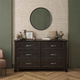 Hillview 6 Drawer Dresser – Modern Storage Cabinet for Bedroom Organization