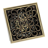 Watercourse Scroll Grid Shower Drain – Durable & Stylish Drain Cover for Bathroom