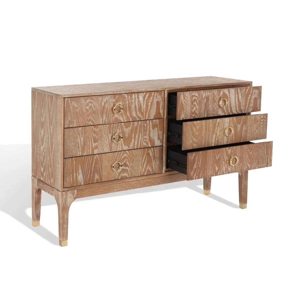 Longhin 6-Drawer 56" Wide Dresser – Spacious Storage with Modern Style