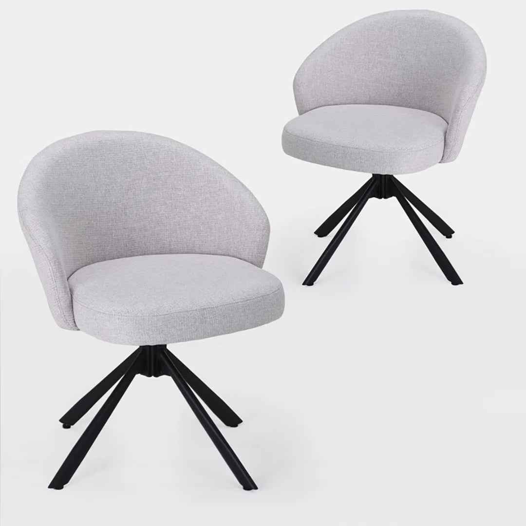 Margeret Swivel Upholstered Dining Chair ā Modern 360° Swivel Comfort Seating