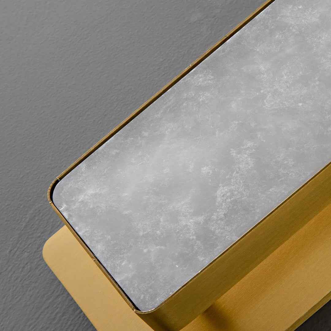 Mikinzie 2-Light LED Alabaster Wall Sconces – Modern Set of 2 Decorative Wall Lamps