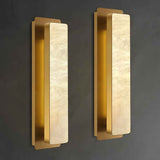 Mikinzie 2-Light LED Alabaster Wall Sconces – Modern Set of 2 Decorative Wall Lamps