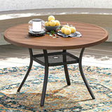 Nyoka 47.2" x 47.2" Outdoor Dining Table for 6 – Stylish & Durable Patio Table