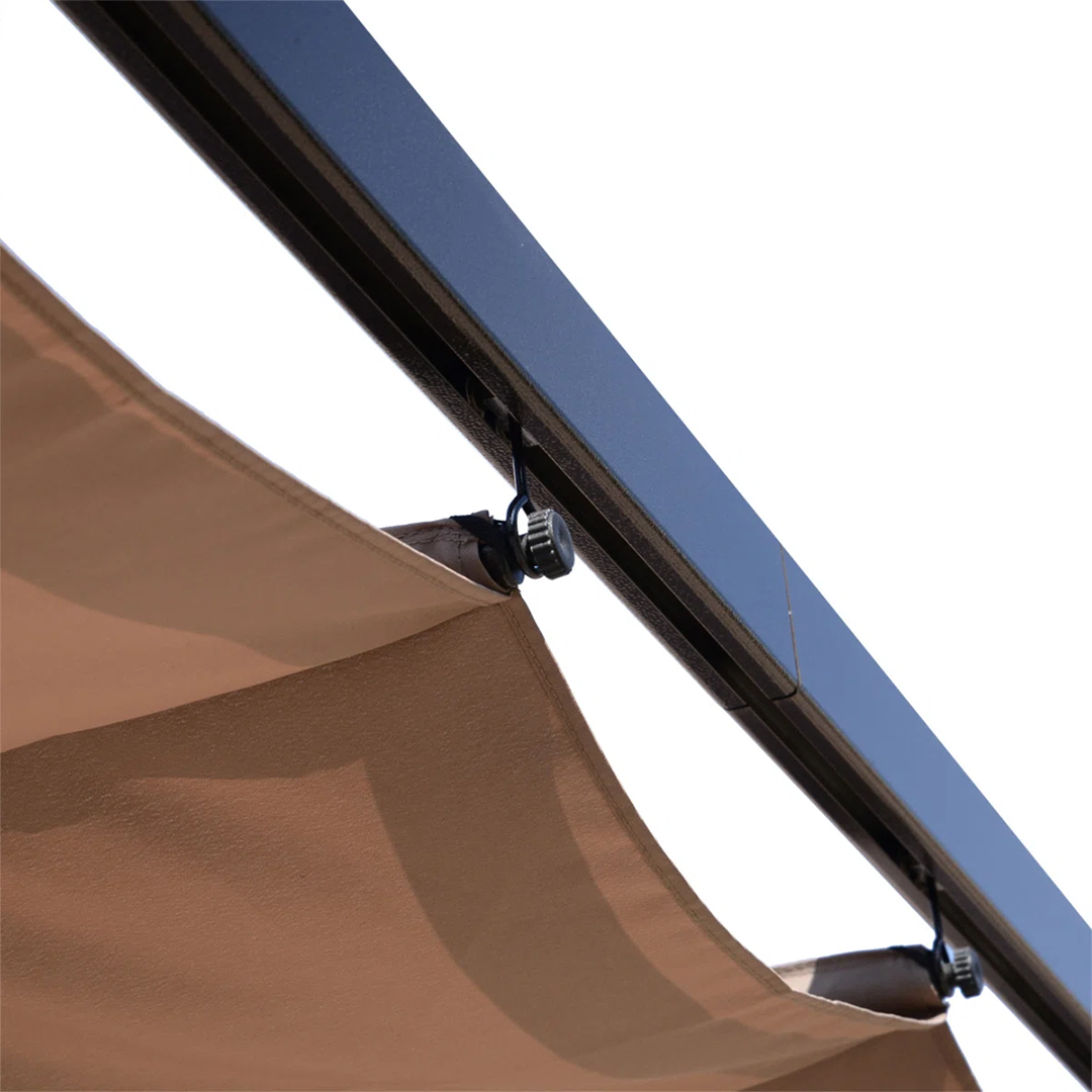 Outdoor Retractable Pergola Canopy – Aluminum Patio Shelter for Backyard, Porch, Garden & Grill Area