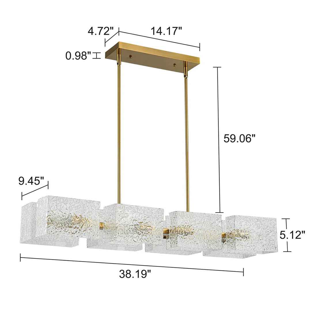 Pennsburg 8-Light Gold Kitchen Island Pendant β Elegant & Bright Modern Lighting