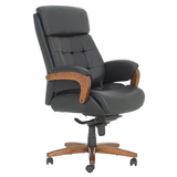 Woodstock, Ontario, appliances, furniture, home decor Tuscany Top Grain Leather High-Back Executive Office Chair – Ergonomic Desk Chair with Adjustable Features and Solid Wood Accents - Nadeems Home