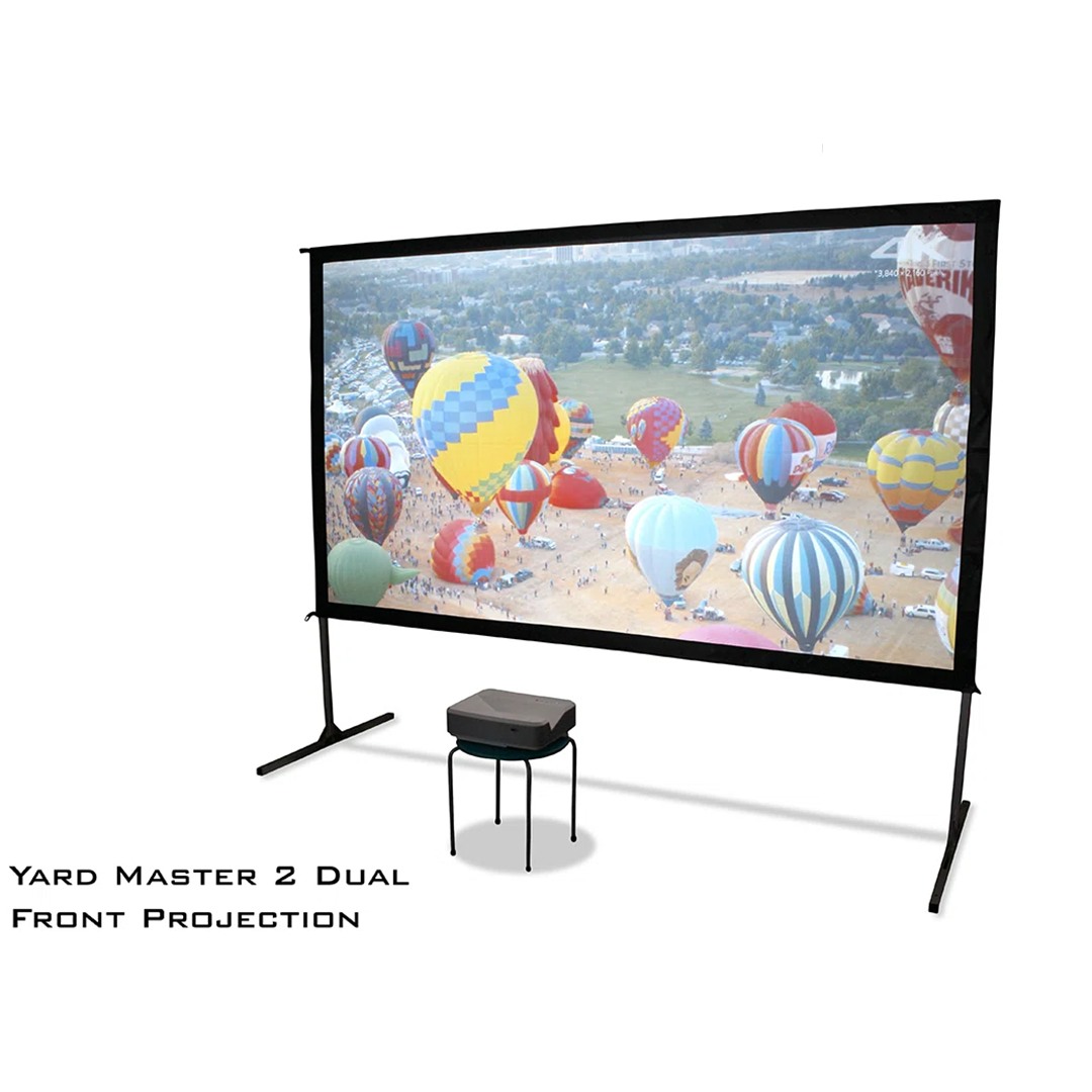 Yard Master 2 Dual Series Portable Folding Frame Projector Screen for Indoor & Outdoor Fun