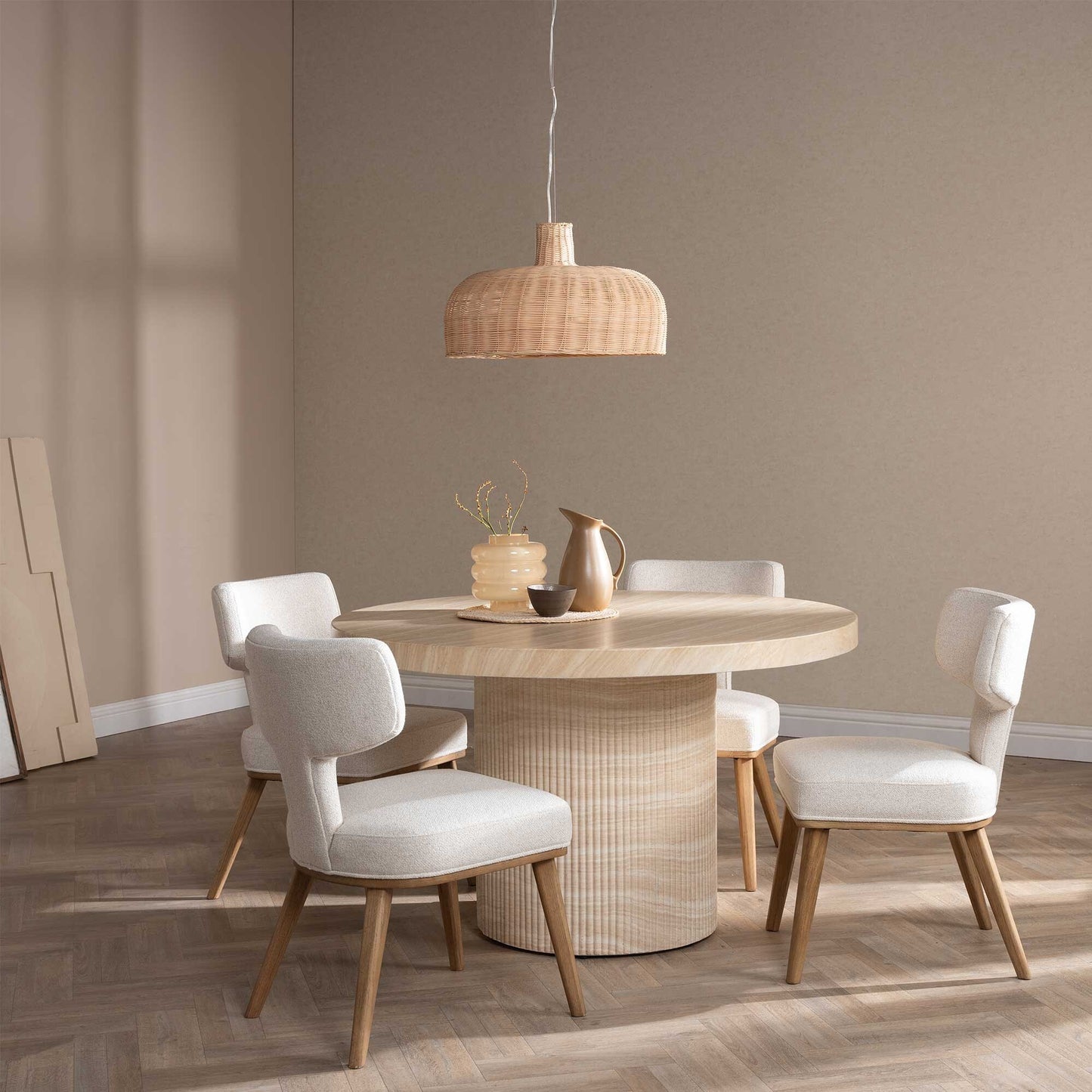 2-Pack Domica Fabric Dining Chairs Modern Comfort & Style