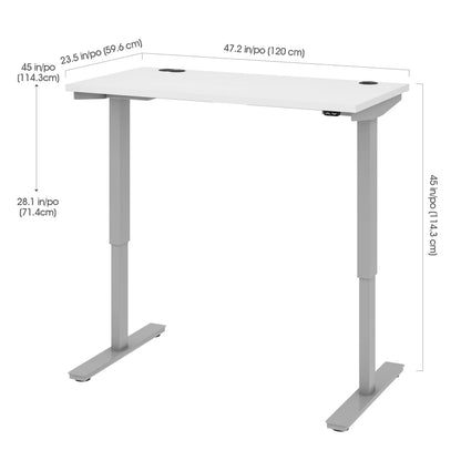 Bestar Upstand 24" × 48" Height-Adjustable Desk – Sit to Stand Comfort
