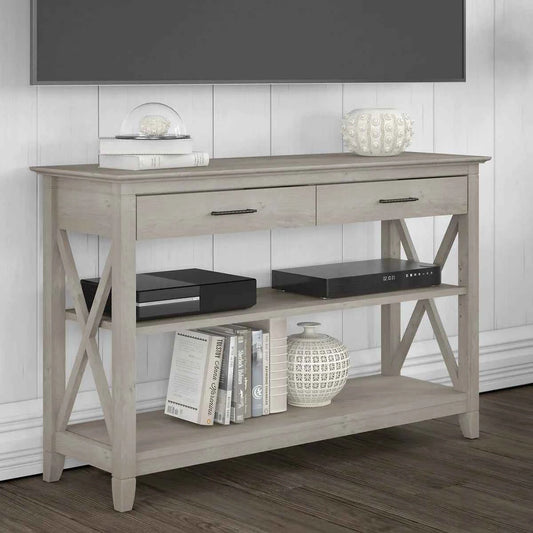 Bush Furniture Key West Console Table – Coastal Farmhouse Entryway & Sofa Table