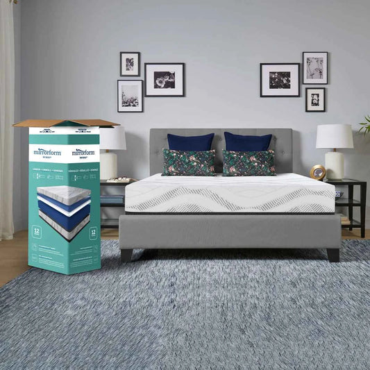 Sealy Mirrorform 12" Gel Memory Foam Queen Mattress – Cooling Comfort & Support
