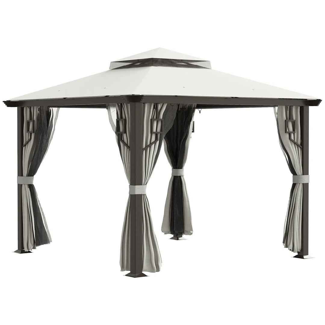 10 Ft. W x 10 Ft. D Metal Patio Gazebo – Durable & Stylish Outdoor Shelter