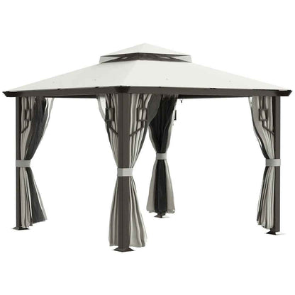 10 Ft. W x 10 Ft. D Metal Patio Gazebo – Durable & Stylish Outdoor Shelter