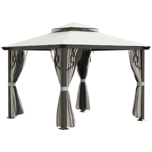 10 Ft. W x 10 Ft. D Metal Patio Gazebo – Durable & Stylish Outdoor Shelter