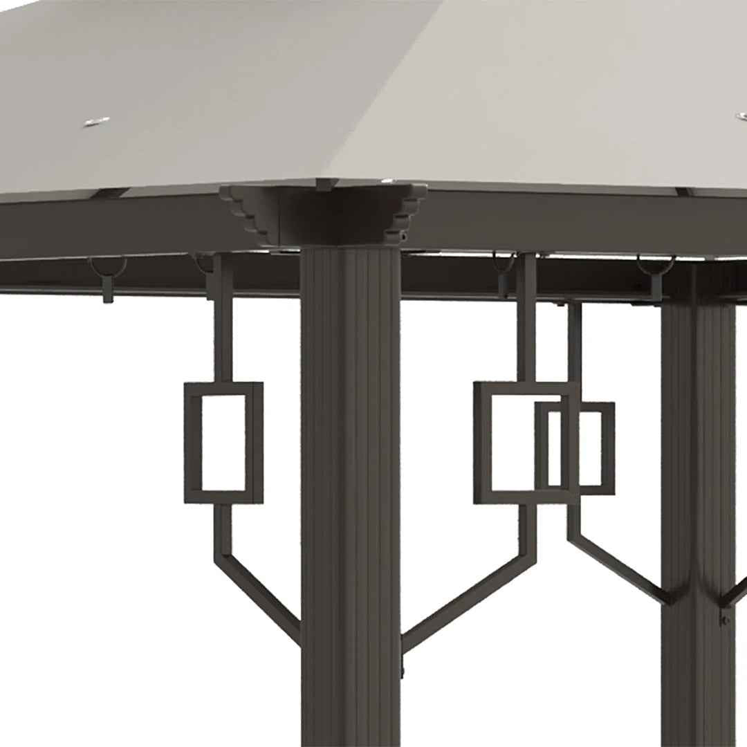 10 Ft. W x 10 Ft. D Metal Patio Gazebo – Durable & Stylish Outdoor Shelter