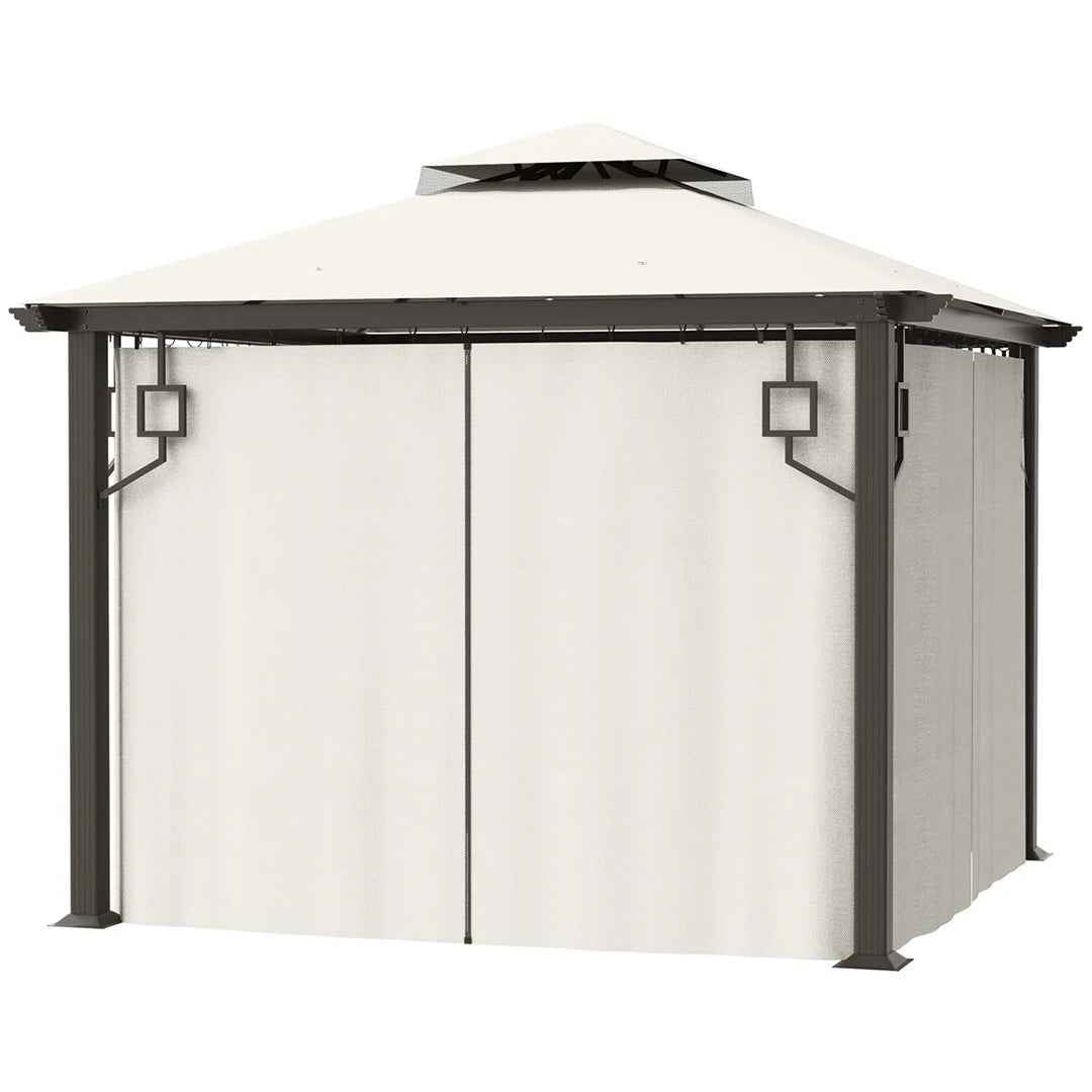 10 Ft. W x 10 Ft. D Metal Patio Gazebo – Durable & Stylish Outdoor Shelter