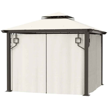 10 Ft. W x 10 Ft. D Metal Patio Gazebo – Durable & Stylish Outdoor Shelter