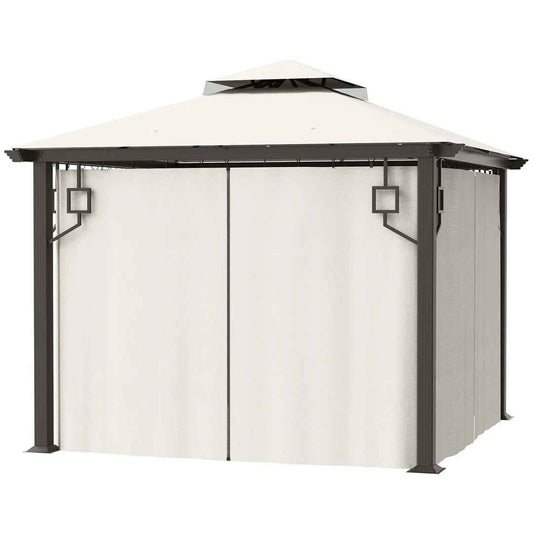 10 Ft. W x 10 Ft. D Metal Patio Gazebo – Durable & Stylish Outdoor Shelter