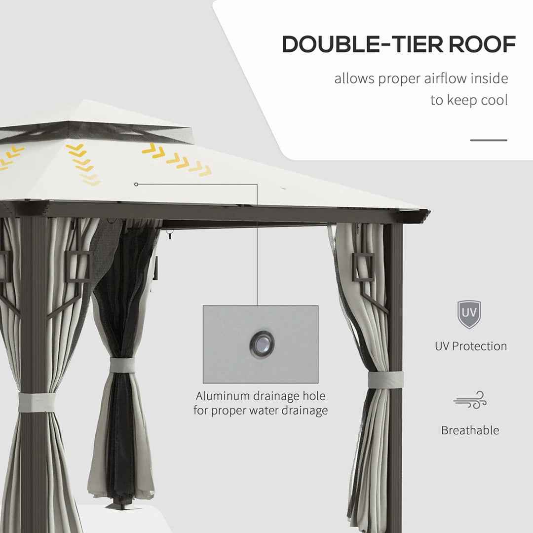 10 Ft. W x 10 Ft. D Metal Patio Gazebo – Durable & Stylish Outdoor Shelter