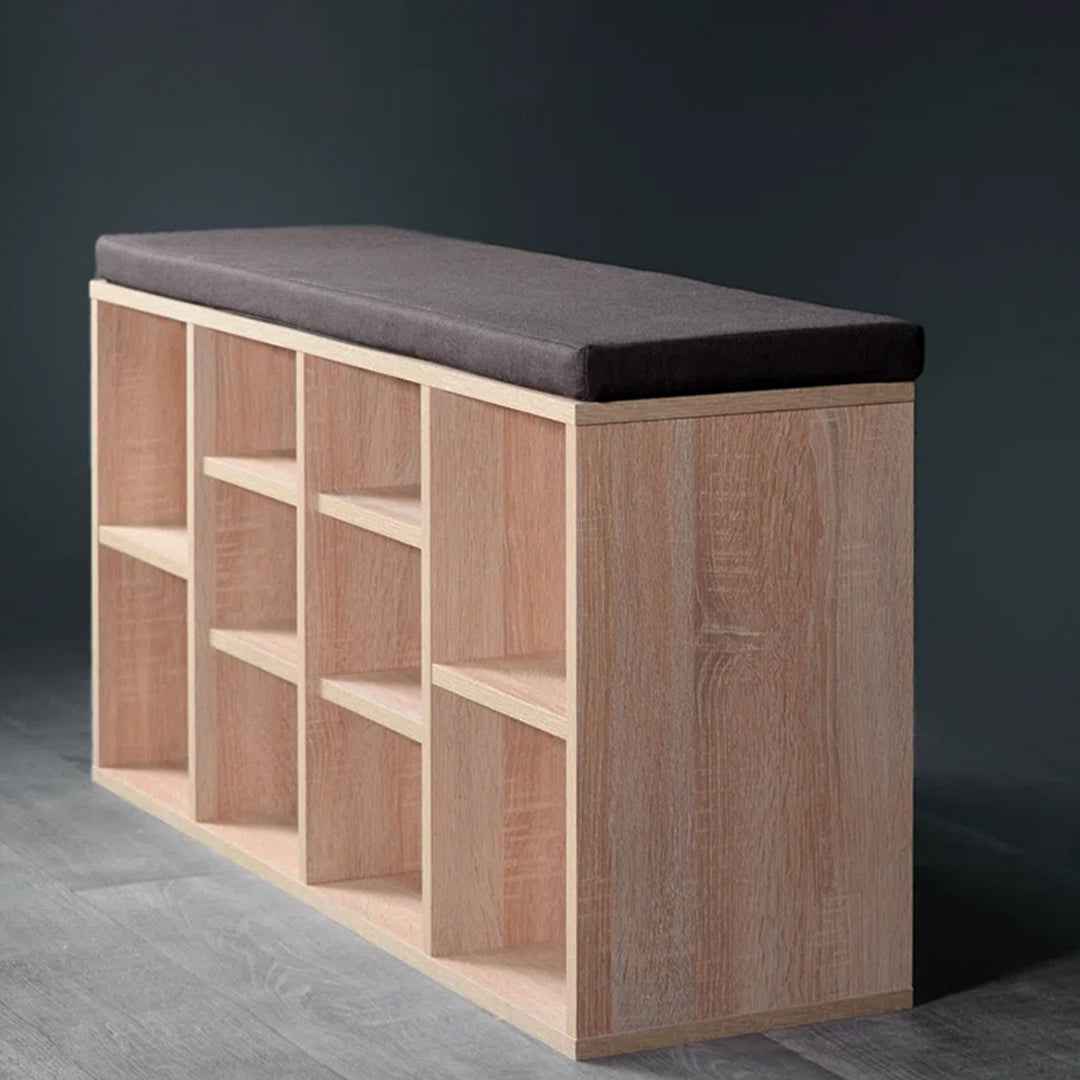10-Pair Shoe Storage Bench – Stylish & Space-Saving Entryway Seating