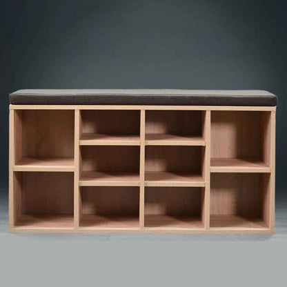 10-Pair Shoe Storage Bench – Stylish & Space-Saving Entryway Seating