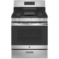 GE 30-Inch Stainless Steel Gas Range with Broil Drawer – Freestanding Oven & Cooktop