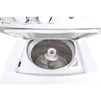 GE® Electric Unitized Spacemaker® Washer & Dryer – 4.4 Cu. Ft. Washer / 5.9 Cu. Ft. Dryer White