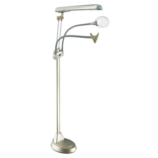 OttLite 24W Ultimate 3-in-1 Craft Lamp with Magnifier & Flexible Arm