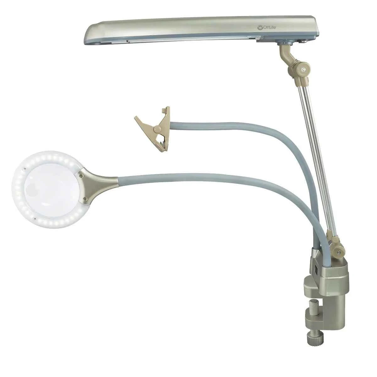 OttLite 24W Ultimate 3-in-1 Craft Lamp with Magnifier & Flexible Arm