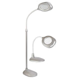 OttLite 2-in-1 LED Magnifier Floor & Table Light – Bright Adjustable Lighting